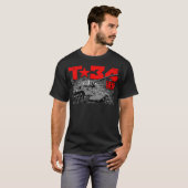 T-34-85 Sovjet-middeltank T-shirt (Voorkant volledig)