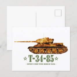 T-34-85 Tweede Wereldoorlog Tweede Wereldoorlog So Briefkaart