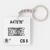 T-34 M41 Sleutelhanger Fob (Achterkant)