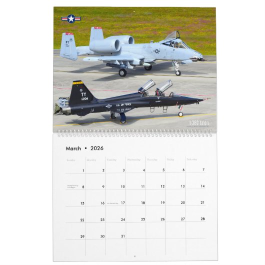 T-38 TALON KALENDER (Mar 2026)