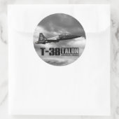 T-38 Talon Ronde Sticker (Tas)