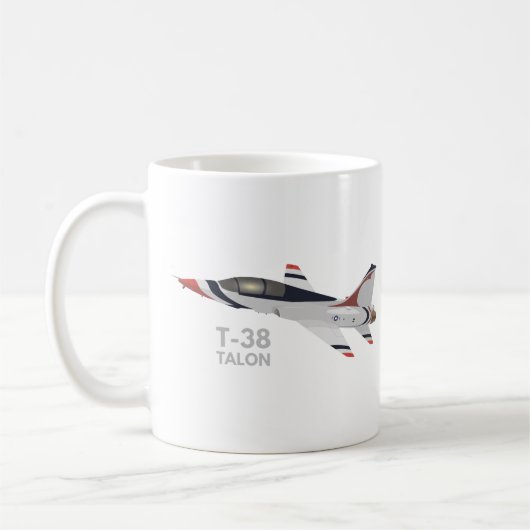 T-38 Vliegtuig Talon Jet Trainer Koffiemok (Links)