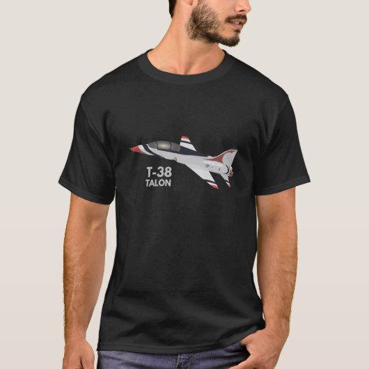 T-38 Vliegtuig Talon Jet Trainer T-shirt (Voorkant)