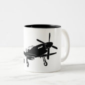 T-51 Mustang Tweekleurige Koffiemok (Voorkant rechts)