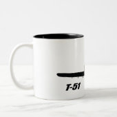 T-51 Mustang Tweekleurige Koffiemok (Links)