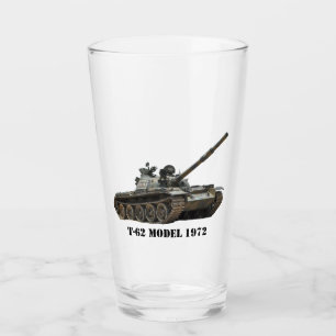 T-62 Model 1972 Main Battle Tank pint glas