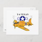 T-6 Texan Briefkaart (Voorkant / Achterkant)