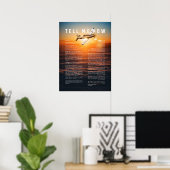 T-6 Texan II met Vertel me hoe te vliegen Poster (Thuiskantoor)
