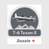 T-6 Texan II Trainer Vliegtuig Sticker (Vel)