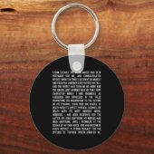 T And The Pendulum Edgar Allan E Etry Excerpt Prem Sleutelhanger (Voorkant)