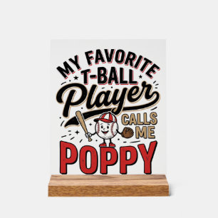 T-Ball Poppy Vintage Gravure Shirt Design_1