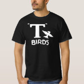 T Birds design sur un t-shirt (Devant)