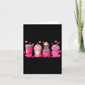 T Bull Inside Cup Coffees Lover Valentine's Day He Kaart (Voorkant)