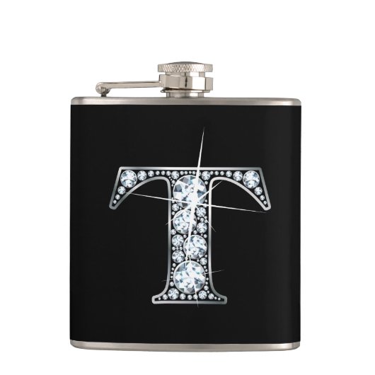 T "Diamond Bling"-fles Heupfles (Voorkant)