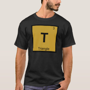 T - Driehoek Muziek Chemie Periodiek Systeem Symbo T-shirt