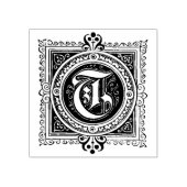 T eerste letter Rubber stempel (Afrduk)