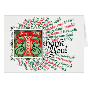 T est pour Carte de remerciements