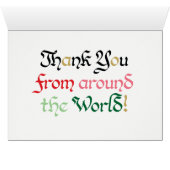 T est pour Carte de remerciements (Intérieur Horizontal (Bas))