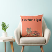 T est pour Coussin de Tiger (Chaise)