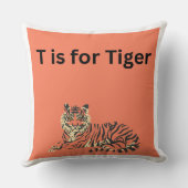 T est pour Coussin de Tiger (Verso)