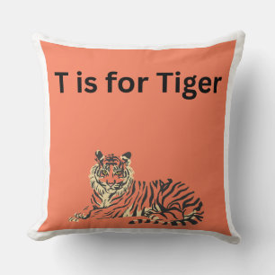 T est pour Coussin de Tiger