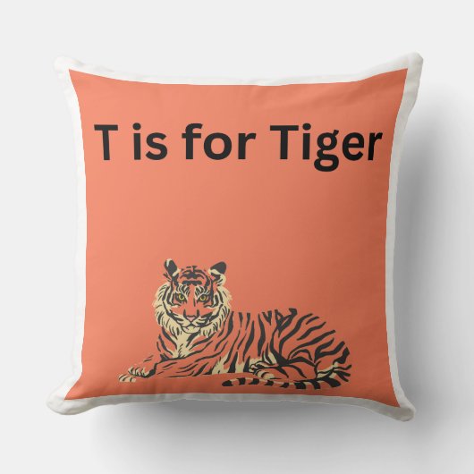 T est pour Coussin de Tiger (Recto)