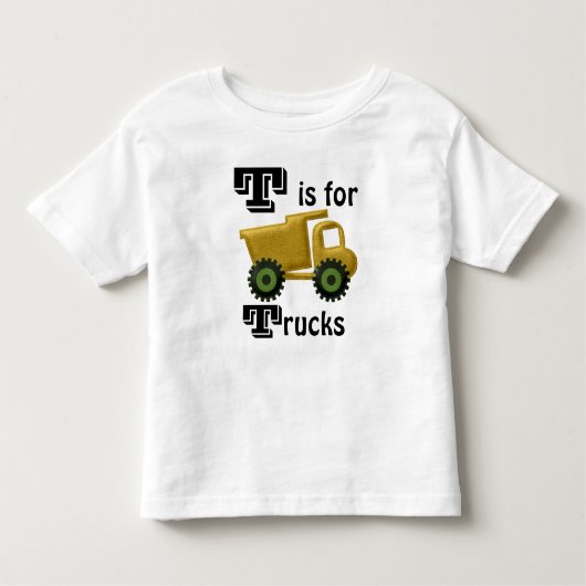 T est pour les camions t-shirt tout-petits (Devant)