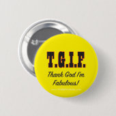 T.G. Ik ben geweldig! Ronde Button 5,7 Cm (Voorkant /achterkant)