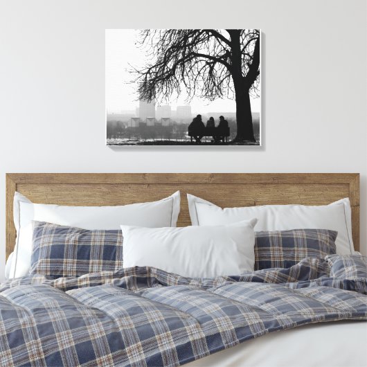 T(h)ree Canvas Afdruk (Insitu (Slaapkamer))