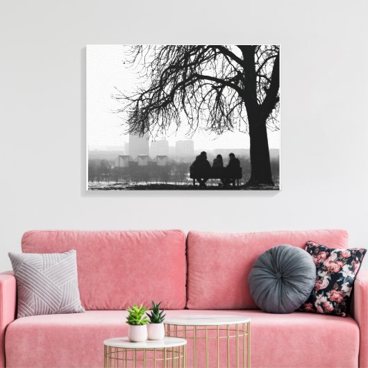 T(h)ree Canvas Afdruk (Insitu (Woonkamer))