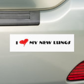 t) Ik hart mijn longen - Bumpersticker (Op auto)
