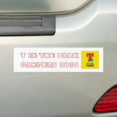 T In de parkkampeerauto-Bumperstickers Bumpersticker (Op auto)