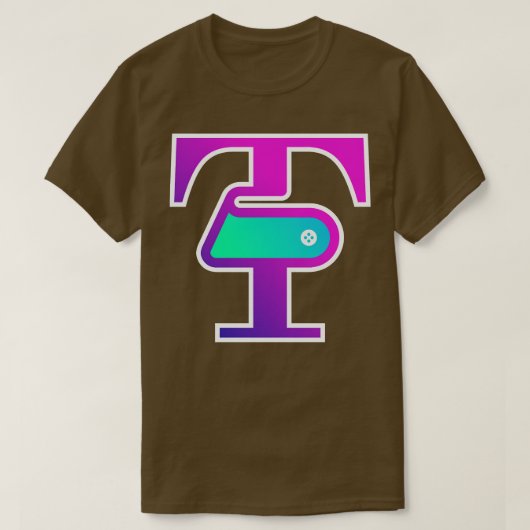 T initial pour T-shirt 1 (Design devant)