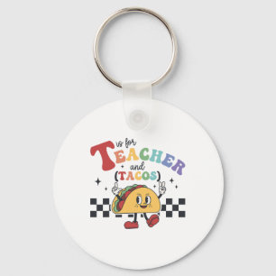 T Is Voor Leraar En Tacos Grappige Ck Naar School Sleutelhanger