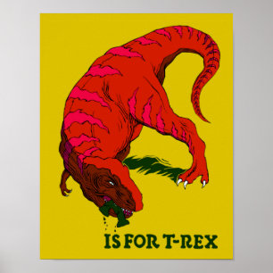 T is voor Poster T-Rex