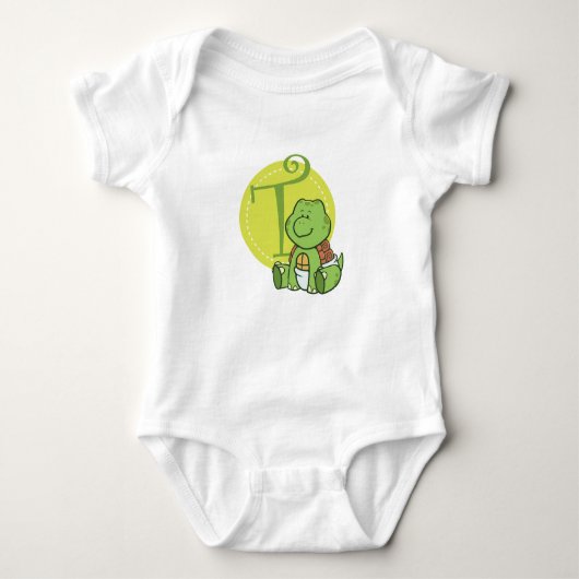 T is voor schildpad romper (Voorkant)