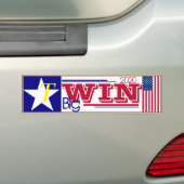 T is voor Trump Big Win 2020 Bumpersticker (Op auto)
