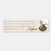 T. Jefferson: Truth & Newspapers - Bumpersticker (Voorkant)
