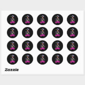 T leggen T Ronde Sticker (Vel)