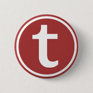 T-Logo-Button Ronde Button 5,7 Cm