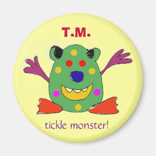 T.M., kietelmonster magneet