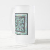 T "Masselle Blue" Aangepaste monogram Mokken (Voorkant links)