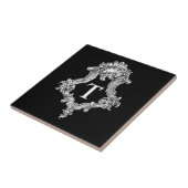T Monogram Initiaal Tegeltje (Zijkant)