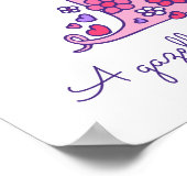 T monogramme art affiche du sens du prénom Tabitha (Coin)