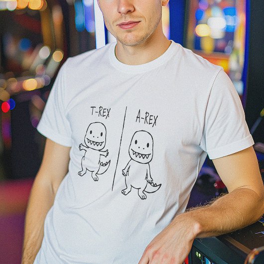 T-Pose T-Rex Sketch T-shirt