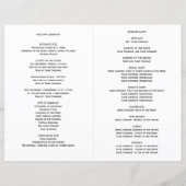 t Programme de mariage végétal Eucalyptus Botaniqu (Dos)