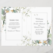 t Programme de mariage végétal Eucalyptus Botaniqu (Devant)