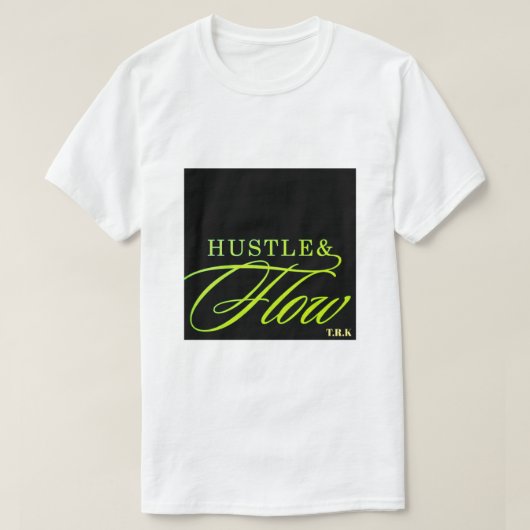 T.R.K HUSTLE & FLOW NEON FUSE SCRIPT TSHIRT (Design voorkant)