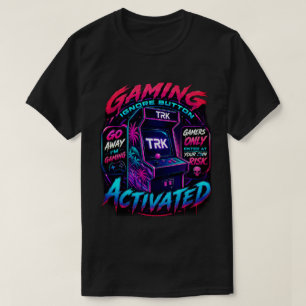T.R.K RÉTRO ACTION GAMER ACTIVÉ TSHIRT