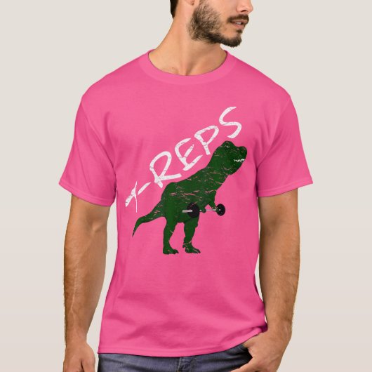 T-Reps Distressed Gewichtheffen Bodybuilding T-shirt (Voorkant)